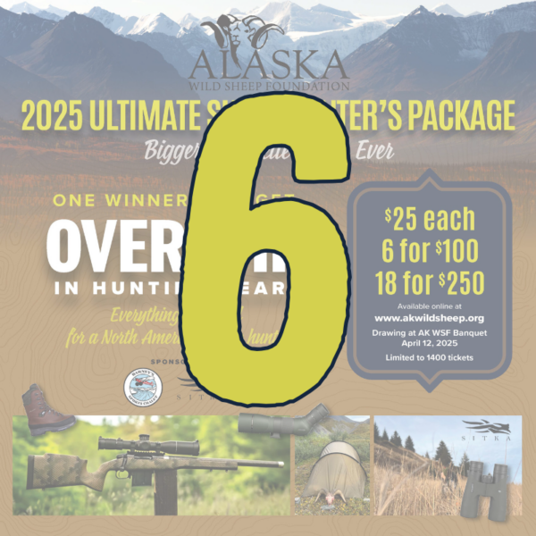 6 Ultimate Sheep Hunter Package Raffle Tickets