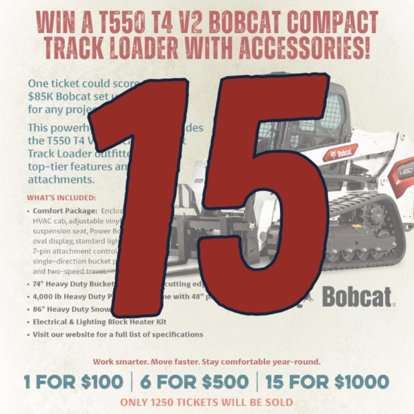 15 Bobcat Raffle Tickets