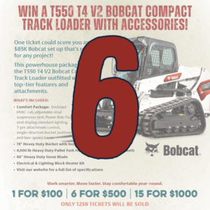 6 Bobcat Raffle Tickets