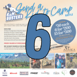 6 Rambusters Raffle Tickets