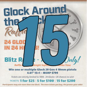 15 Glock Raffle Tickets