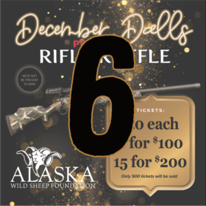6 December Dalls Rifle Raffle Tickets